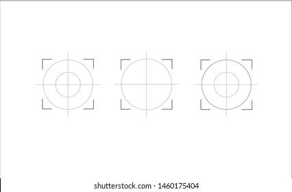 Different icon set of targets and destination. Target and aim, targeting and aiming. Vector illustration for web design.Precise concept.Successful in business.
