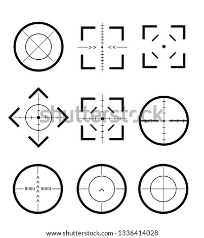 Different icon set of targets and destination. Target and aim, targeting and aiming. Different icon set of targets and destination. Vector illustration 10 eps.