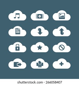 different icons for cloud service