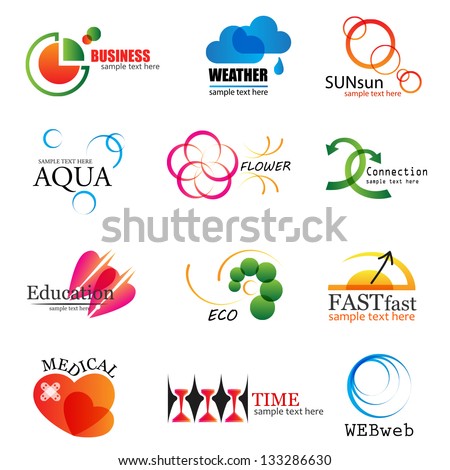 Different Icons - Isolated On White Background - Vector Illustration, Graphic Design Editable For Your Design. Logo Flat Symbols 