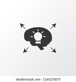 Different ideas icon symbol. Premium quality isolated bright idea element in trendy style.