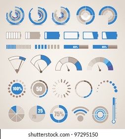 Different indicators collection svg