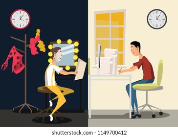 different job vector illustration 