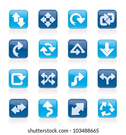 different kind of arrows icons - vector icon set