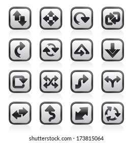 different kind of arrows icons - vector icon set