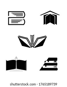 Different kind of books logos