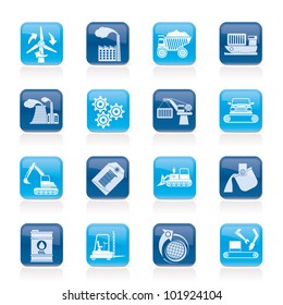 different kind of business and industry icons - vector icon set