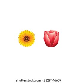 Diseño del logotipo de flores de diferente tipo-2