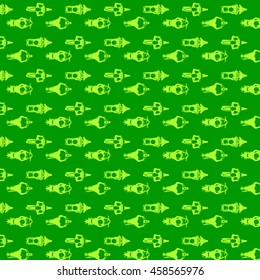 Different kind motorcycle with riders simple illustration background pattern
