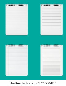 different kind of note pages vector