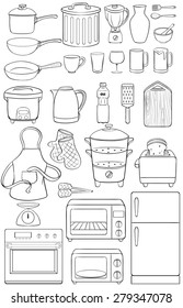 Different kind of objects in the house