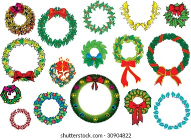 Different kind of wreath design