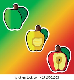 
different kinds of fresh apples