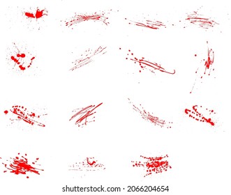 Different kinds of paint red colour