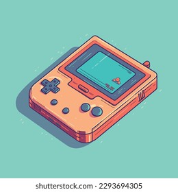Different kinds of retro game console electronic equipment children's day toys game vector icon