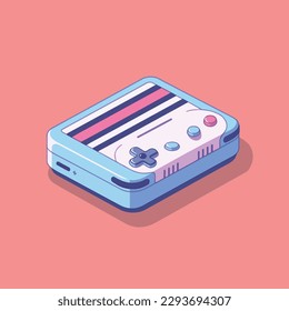 Different kinds of retro game console electronic equipment children's day toys game vector icon