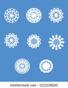 different kinds of snowflakes
