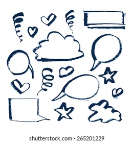 Different kinds of speech bubbles