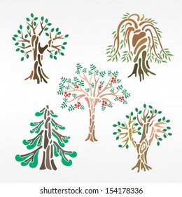 Different kinds of trees