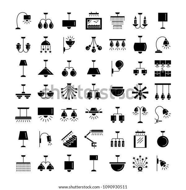 Different Kinds Wall Ceiling Table Floor Stock Vector Royalty