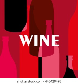 Different Kinds of Wine Bottles Without Labels