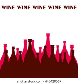 Different Kinds of Wine Bottles Without Labels