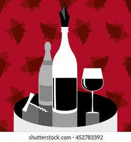 Different Kinds of Wine Bottles Without Labels