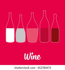 Different Kinds of Wine Bottles Without Labels