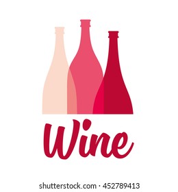 Different Kinds of Wine Bottles Without Labels