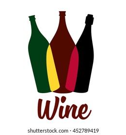 Different Kinds of Wine Bottles Without Labels