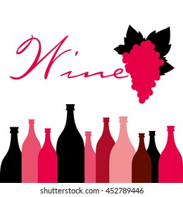Different Kinds of Wine Bottles Without Labels