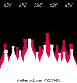 Different Kinds of Wine Bottles Without Labels