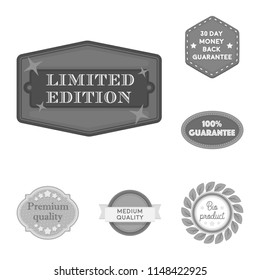 Different label monochrome icons in set collection for design. Index and brand vector symbol stock web illustration.