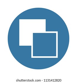 different layers icon in Badge style  on white background