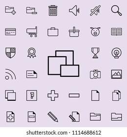 different layers icon. Detailed set of minimalistic icons. Premium graphic design. One of the collection icons for websites, web design, mobile app on colored background