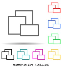 different layers icon. Element of simple icon for websites, web design, mobile app, info graphics. Thick line icon for website design and development, app development
