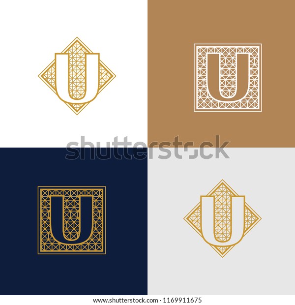 Different Letter Variants U Stock Vector (Royalty Free) 1169911675 ...