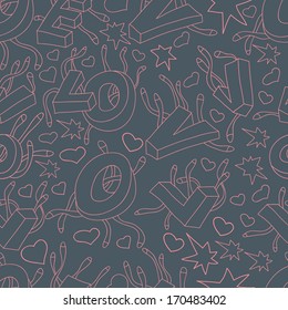 Different Letters English Language Pattern Can Stock Vector (Royalty ...