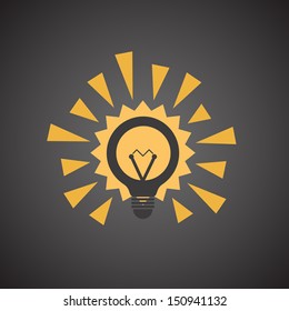 Different light bulb icon collection 