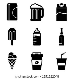 Different Liquid Containers and food.
