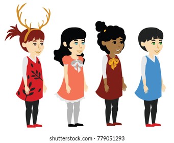 Different little children