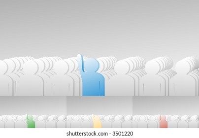 Different man on the first line.