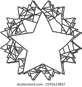 Different Mandala Design Create With Combined Color Black and White