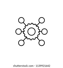 different mechanisms icon. Element of sturt up icon for mobile concept and web apps. Thin line different mechanisms icon can be used for web and mobile