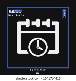 different meeting-deadlines icon isolated on white background. Best modern. Graphic design, mobile application, beauty, user interface. Editable stroke. EPS10 format vector illustration