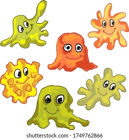 Different microbes vector element design