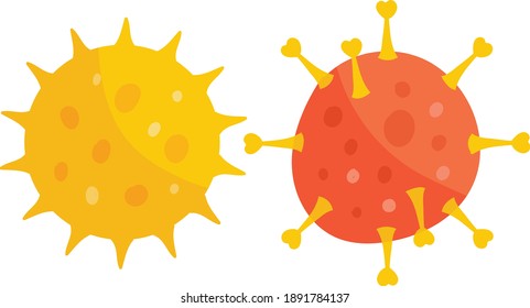 Different Microorganisms Isolated On White Background Vector Illustrated Set