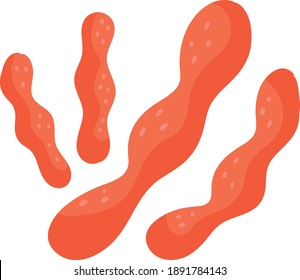 Different Microorganisms Isolated On White Background Vector Illustrated Set