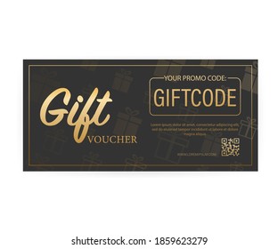 Different Modern birthday card with red giftcode for banner design. giftcode in modern style. Christmas banner. Vector design. Special offer sale template. Coupon ticket card.