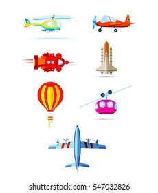 Different modes of air transportation